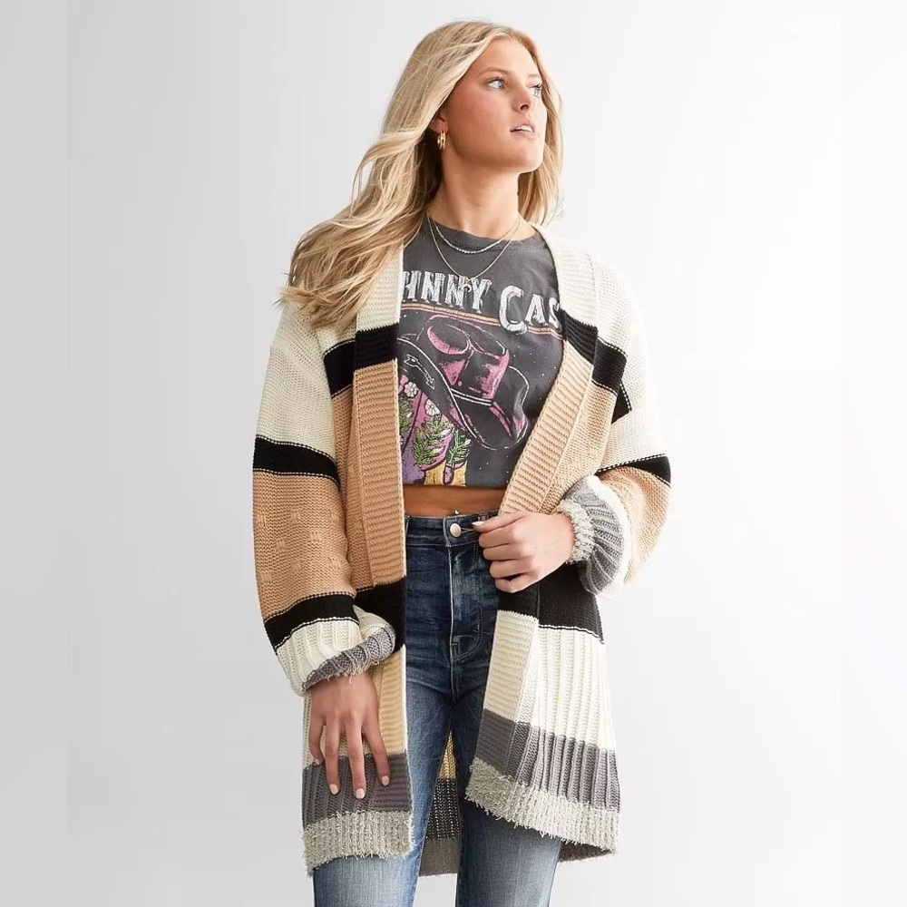 Umgee Oversized Cardigan Sweater Chunky sweater size S